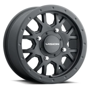 Vision Wheel ATV – GV8 INVADER – Black – 14″x7″ 38.2mm – All weather Wheels – GV8-147110SB55